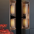 Corner wall lamp decorative lamp 3d model