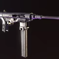 Light submachine gun 3d model