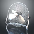 Modern Air Cooler Fan With Metal Mesh Cover And Reflective Stand Design