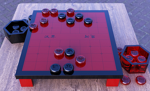 modern chess 3d model