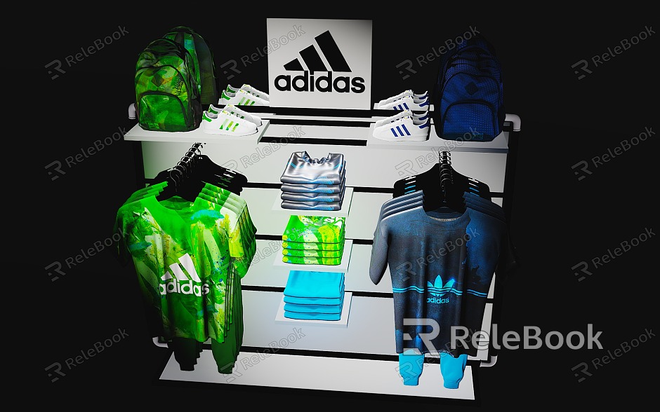 Visual Marketing Adidas Shelf T-Shirt Display model