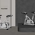 POLIFORM Exercise Bikes In Modern Minimalist Interior With Sleek Design