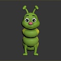 Caterpillar Butterfly Larvae Caterpillar Cartoon Caterpillar Insect Anime Character Game Character Cartoon Character 3d model