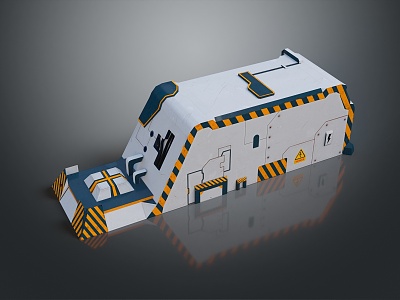 Life Maintenance Cabin Life Maintenance System Incubator Science Fiction Cabin 3d model