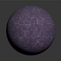 Purple Spherical Decorative Equipment With Grid Pattern Square Textured Surface For Modern Interior Decoration