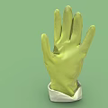Stylish Yellow Fashion Gloves with White Cuffs for Modern Wardrobe Accessory Piece