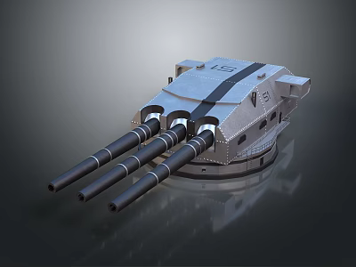 Metallic Airliner Mechanical Part With Three Cylindrical Components And Silver Frame 3d model