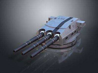 turret turntable sci-fi tower defense game tower defense 3d model