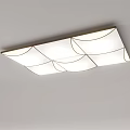 Modern ceiling lamp Curved surface square combination ceiling lamp 3d model