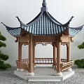 Ancient Pavilion Leisure Pavilion 3d model