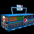 Pepsi Display Booth at Walmart Featuring Crispy Fragrant Can and 2023 Promotion