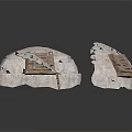 Traditional Architecture Models With Tile Roofs Wooden Windows And Stone Walls
