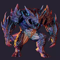 Monster Fantasy Creature Long Tail Demon Boss Vuerkanus Game 3d model
