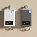 Midea Wall Mounted Water Heaters White And Gray With Digital Display Control