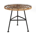 Modern Rattan Table and Chair Combination Modern Table and Chair Round Table Leisure Chair Negotiation Table and Chair Rattan Chair Coffee Table 3d model