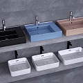 Modern wash basin 3d model