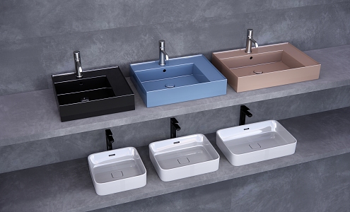 Modern wash basin 3d model