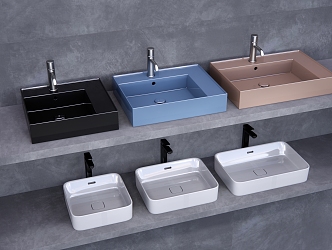 Modern wash basin 3d model