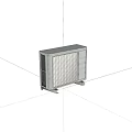 Efficient Air Conditioner Fan With Metal Grille For Home Office Cooling