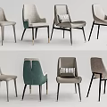 Modern Dining Chairs In Various Styles Featuring Neutral And Green Tones With Metal Legs