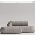 Modern Alien Sofa Alien Multiplayer Sofa 3d model