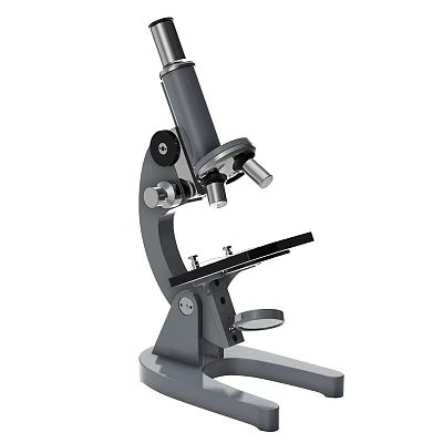 High Precision Medical Microscope For Laboratory Use With Adjustable Lenses And Stable Base 3d model