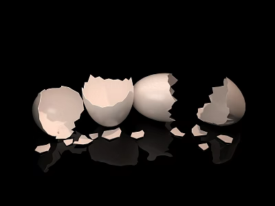 Egg shell egg shell broken egg shell hatching bird egg duck egg cracked egg broken egg cracked egg 3d model