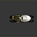 Stylish Inline Skates White Black And Gold Multi Wheel Design For Sports Activities