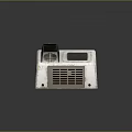 Vintage Computer Case With Weathered White Finish Retro Design And Ventilation Grilles