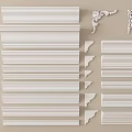 Various Gypsum Cornice Styles With Decorative Moldings And Ornamental Corners