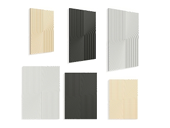 Modern Wall Panel Simple Wall Panel 3d model