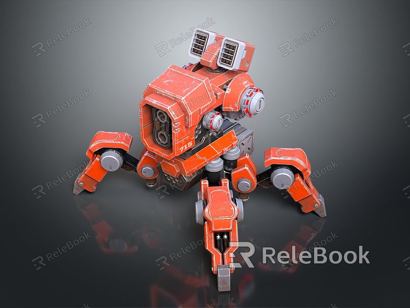 Mech tank mech insect mech spider crab machine crab mechanical crab mech crab model