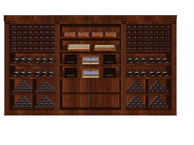 American Wine Cabinet Wine Cabinet Decorative Cabinet Wine Cabinet 3d model