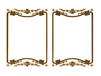 European-style carved 3d model