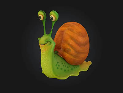 Snail 3d model Snail 3d model