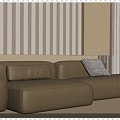 Three-seat sofa 3d model