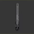 Classic Semi Automatic Black Metal Pistol With Ergonomic Grip And Barrel Design