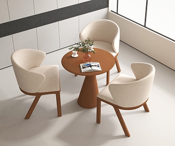 Modern Leisure Table and Chair Combination Negotiation Table and Chair Combination Negotiation Chair Leisure Chair Dining Table and Chair 3d model