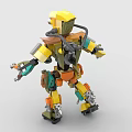 LEGO toy building blocks robot up 3d model