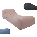 Curved Comfortable Fabric Lounge Chair In Multiple Colors For Living Room