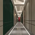 Modern Hotel Corridor Design With Stylish Lighting And Elegant Wall Decor