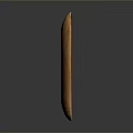 Natural Wooden Household Item With Long Rectangular Shape Smooth Surface And Wood Grain