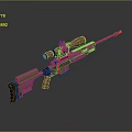 Tactical Sniper Rifle With Scope Tan Finish And Wooden Stock Design Features