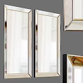 Modern Decorative Mirrors With Gold Metal Frames For Contemporary Home Wall Decor