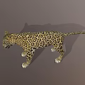 Realistic Reptile 3D Model With Leopard Print Pattern And Open Mouth Design 3d model