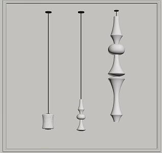 Modern chandelier 3d model