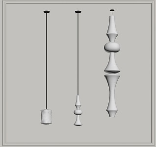 Modern chandelier 3d model