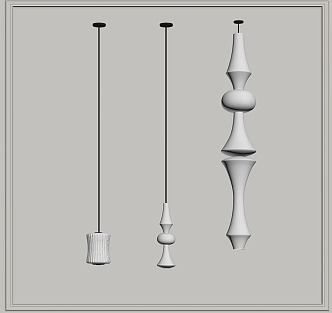 Modern chandelier 3d model