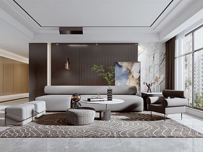 modern living room model