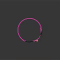 Pet Collar with Pink White Star Patterns and Bell for Animals